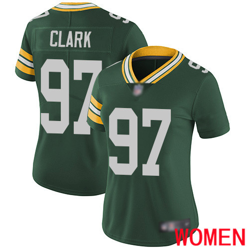 Green Bay Packers Limited Green Women 97 Clark Kenny Home Jersey Nike NFL Vapor Untouchable